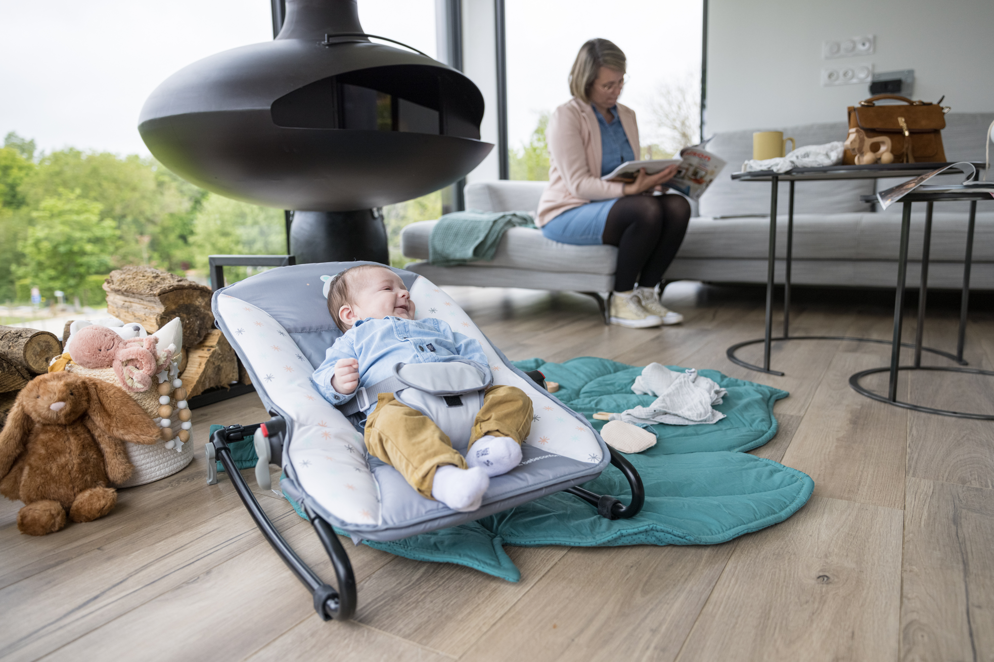BEBE CONFORT Andadores & Espreguiçadeiras | Cadeira De Repouso Calys Bébé  Confort Warm Grey