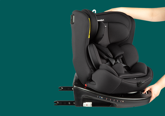 Bebeconfort EvolveFix Silla coche grupo 0 1 2 3 isofix, silla coche  giratoria 360°, reclinable y evolutiva, para niños desde el nacimiento  hasta los 12 años, color Night Grey : : Bebé